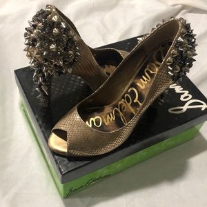 Sam Edelman Lorissa Egypt Gold Heels